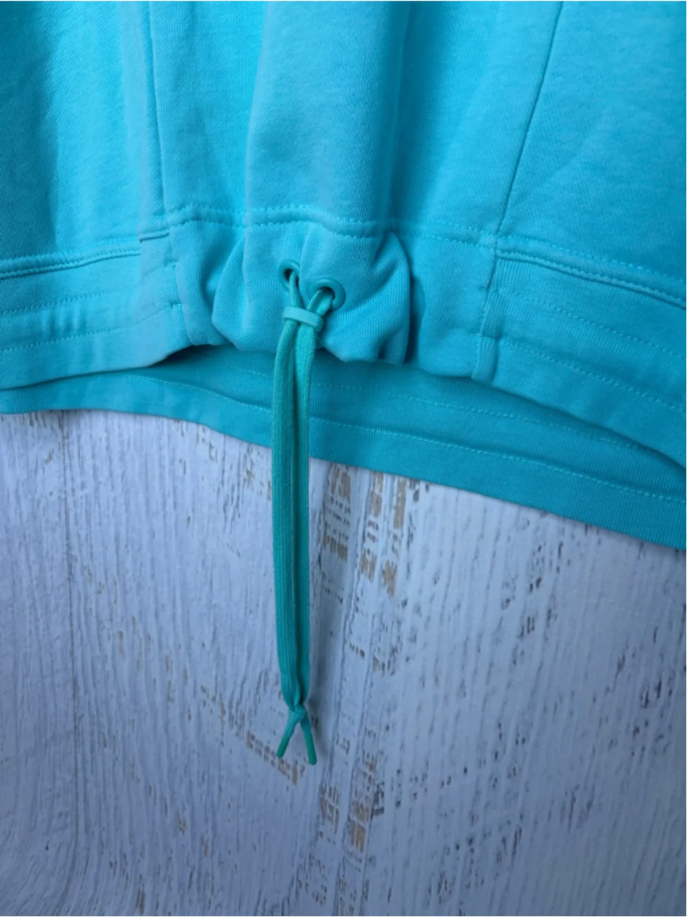 Women's Nike Sweatshirt XL Turquoise Drawstring Pullover